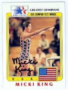 Sports Memorabilia Autograph Warehouse 78391 Micki King Autographed Card USA Olympic Team Diving 1983 Greatest Olympians No .38