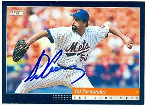 Autograph Warehouse 246811 Sid Fernandez Autographed Baseball Card - New York Mets 1994 Score - No. 182
