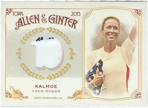 Autograph Warehouse 343493 Megan Kalmoe Athlete Worn Memorabilia Patch Trading Card - Crew Rower 2015 Topps Allen & Ginters No. FSRB-MKA