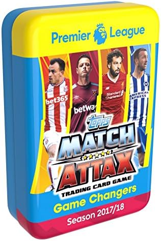 Match Attax 2017-18 Topps EPL Cards - Game Changers Mega Tin (60 Cards & Limited Edition Gold Card)