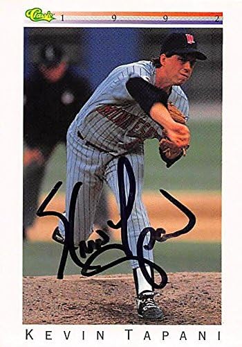 Sports Memorabilia Autograph Warehouse 247454 Kevin Tapani Autographed Baseball Card - Minnesota Twins 1992 Classic - No. T87