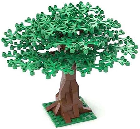 General Jim's 6.5 Inch Large Green Landscape Trees Building Bricks City & Diorama Scenery Set of 2 Compatible with Major Brands GJ-LGT2