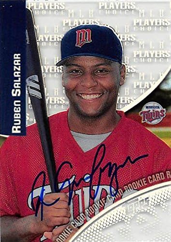 Sports Memorabilia Autograph Warehouse 344108 Ruben Salazar Autographed Baseball Card - Minnesota Twins FT 2000 Topps Tek No. 41-2 Rookie