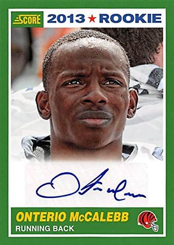 Sports Memorabilia Autograph Warehouse 248821 Onterio McCalebb Autographed Football Card - Auburn Tigers 2013 Score - No. 407 Rookie