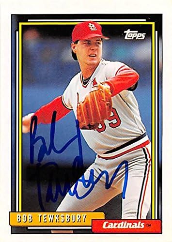 Sports Memorabilia Autograph Warehouse 246186 Bob Tewksbury Autographed Baseball Card - St Louis Cardinals 1992 Topps - No. 623