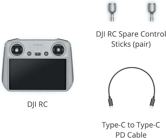DJI RC - Remote Controller for DJI Mini 3 Pro Mavic 3 Classic Mavic 3 & Cine Air 2S (Renewed)
