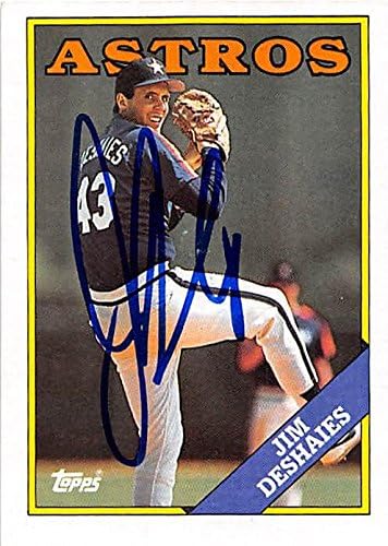 Sports Memorabilia Autograph Warehouse 247989 Jim DeShaies Autographed Baseball Card - Houston Astros 1988 Topps - No. 24