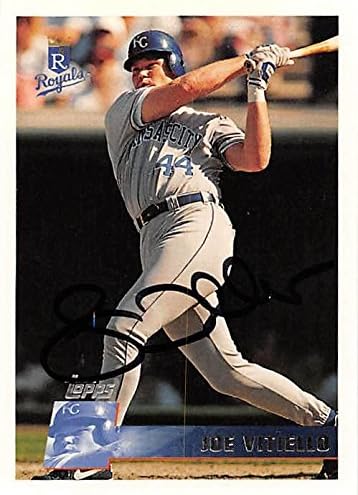 Sports Memorabilia Autograph Warehouse 247327 Joe Vitiello Autographed Baseball Card - Kansas City Royals 1996 Topps - No. 411