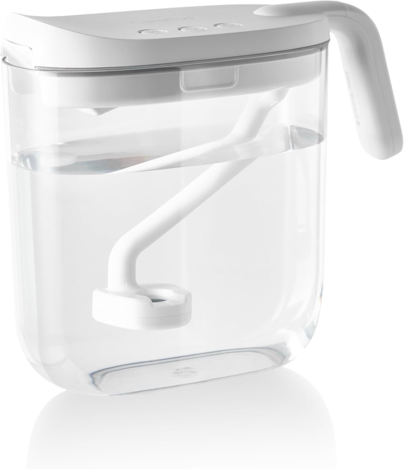 Carepod Mini Ultrasonic Cool Mist Humidifier for Bedroom, Quiet & Safe for Baby, Transparent, Only 3 Washable Parts & Easy to Clean, Filter-Free, Automatic Shut-off, Lasts 20Hrs (0.74Gal/2.8L)