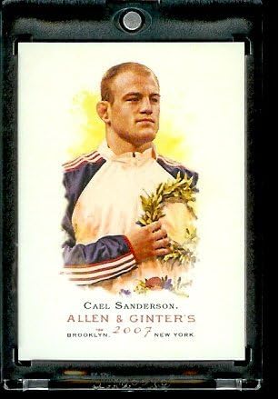 2007 Topps Allen & Ginter #23 Cael Sanderson NCAA & Olympic Wrestling Champion Trading Card