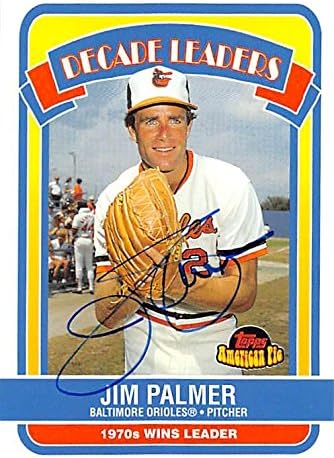 Sports Memorabilia Autograph Warehouse 248265 Jim Palmer Autographed Baseball Card - Baltimore Orioles 2001 Topps American Pie - No. DL9 Decade Leaders