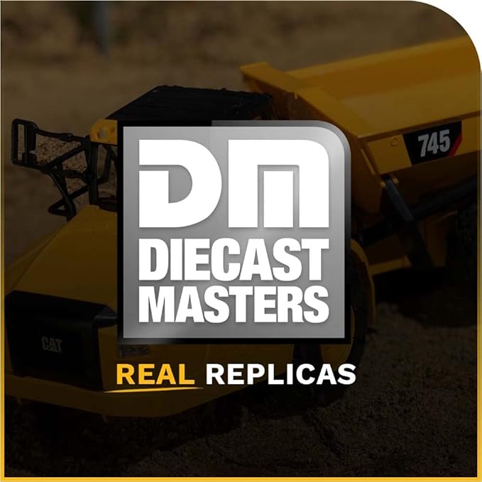 Diecast Masters 1:24 Scale Radio Control Caterpillar 745 Articulated Truck - 25004 - Fully functioning with Sound & Light Functions - Dump Bed and Wheel Movements - Radio Control Series