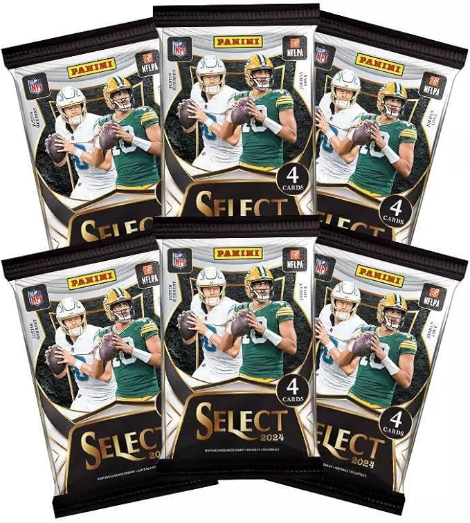 Panini 2024 NFL Select Football Trading Card Blaster Box (Green & Yellow Prizm Shock Die-Cuts)