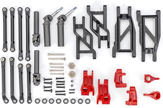 Traxxas DRIVELINE & SUSP KIT 2WD RED