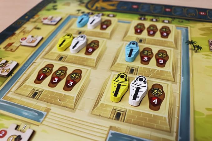 Men-Nefer Board Game - Journey Through Ancient Egypt! Worker Placement Strategy Game Fun Family Game for Teens & Adults Ages 14+ 1-4 Players 60-120 Minute Playtime