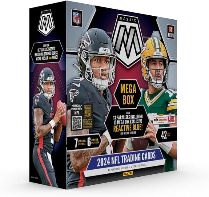 2024 Panini NFL Mosaic Football Trading Cards Mega Box