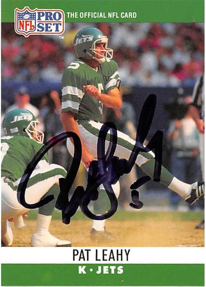 Autograph Warehouse 444736 New York Jets 1990 Pro Set 237 Pat Leahy Autographed Football Card