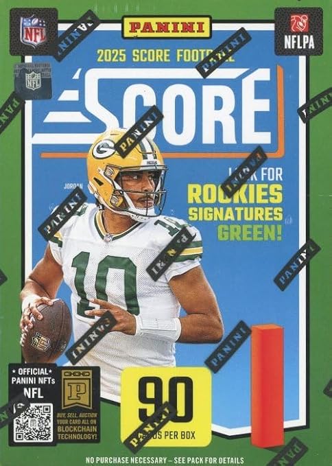 2025 Panini SCORE Football EXCLUSIVE HUGE 90 Card Factory Sealed Blaster Box Including (24) ROOKIES (5) PARALLELS (18) INSERTS & #’d PARALLEL! Look for Travis Hunter Jaxson Dart Cam Ward &