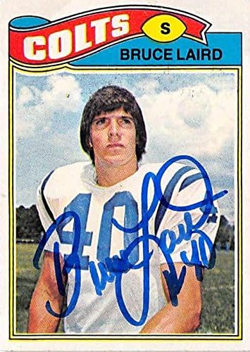 Sports Memorabilia Autograph Warehouse 443907 University of Maryland Baltimore County 1977 Topps 249 Bruce Laird Autographed Football Card