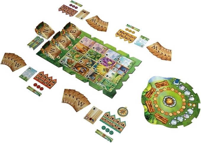 Meadow Board Game - Nature Observing Drafting and Set Collection Game Strategic Exploration Fun Family Game for Kids & Adults Ages 10+ 1-4 Players 60-90 Minute Playtime Made by Rebel Studio