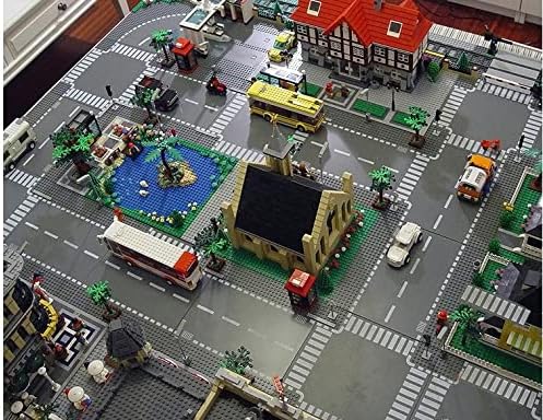 Road Base Plates for City Street Building Block 12 Street Plates 10x10 Road Baseplates
