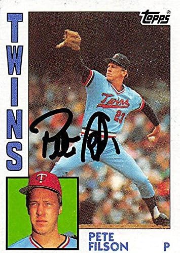 Sports Memorabilia Autograph Warehouse 245292 Pete Filson Autographed Baseball Card - Minnesota Twins 1984 Topps - No. 568
