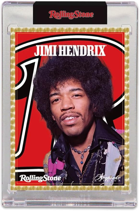 2025 Rolling Stone Jimi Hendrix Keepsake Premiere Edition Box: 1 Blind-Wrapped Card Per Box Authentic Gems & Metals 200 Unique Cards