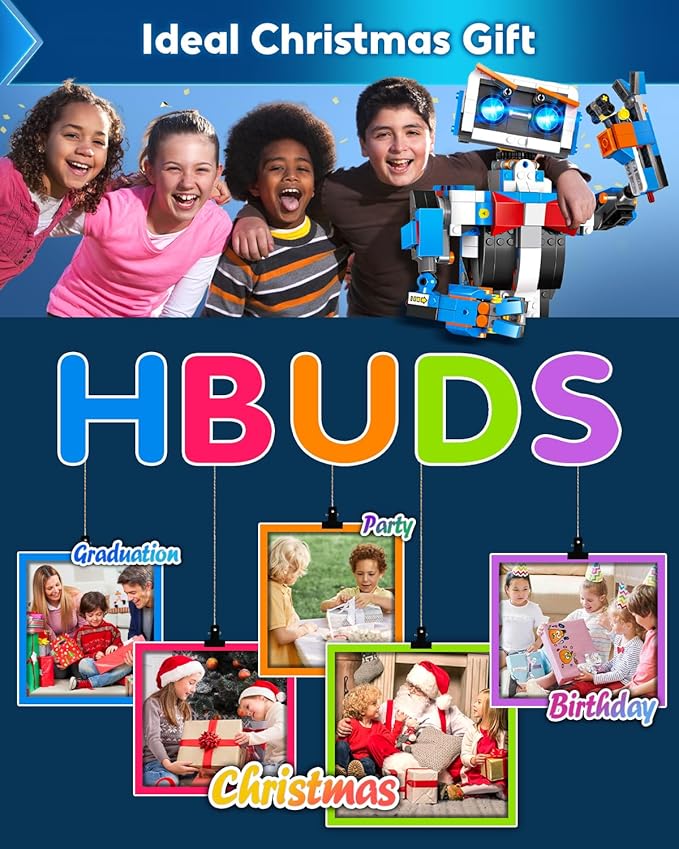 Robot Building Kits for Kids Stem Toys for Boys Age 8-12 APP & Remote Control Educational Coding Building Sets Programmable Robot for Kids Rechargeable Robotic Kit Gifts for Girls Boys