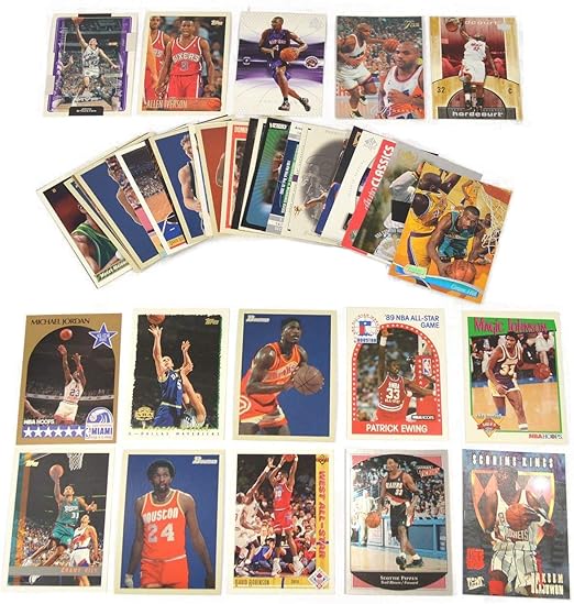 40 Basketball Hall-of-Fame & Superstar Cards Collection Look For Players such as Michael Jordan Magic Johnson LeBron James. Perfect for Gift Giving