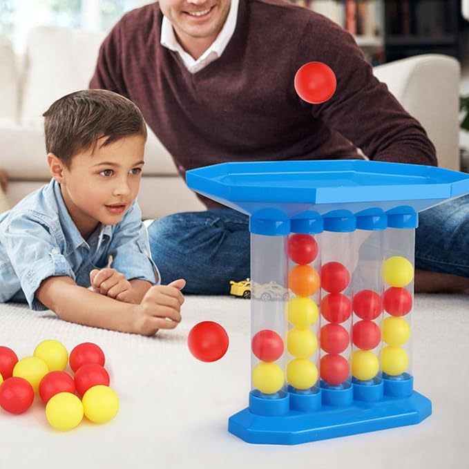 Exciting Bounce Ball Game Plastic Jumping Top Board Game for Adults Kids & Family - Ideal for Birthday & Party Games
