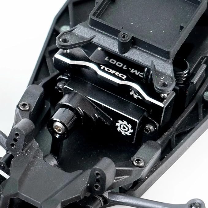 Helidirect TORQ Servo Coreless Micro Servo for Losi Micro B Upgrades Mini Z 1/27 1/28 RC Cars Brushed Mini RC Buggy 1/24 Scale Accessories High Torque Precision Scale (TCM-1001 with Car Horn & Mou