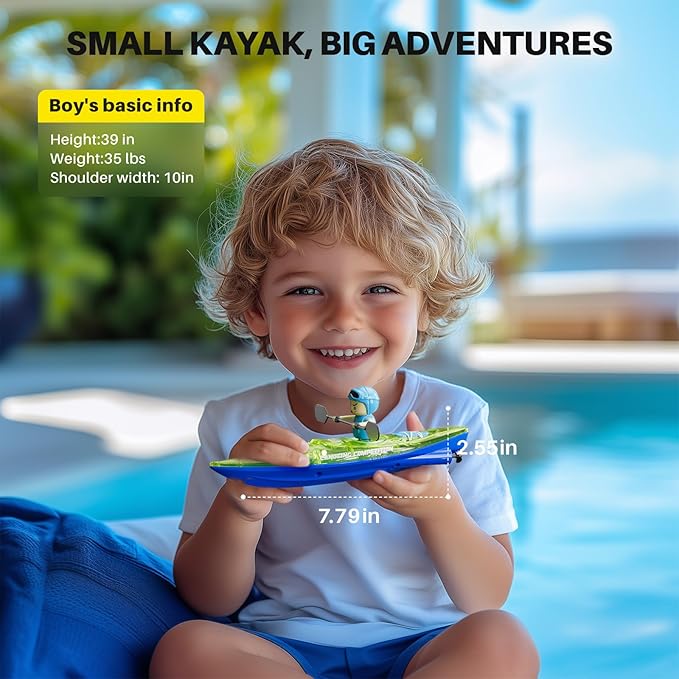 SYMA RC Boats 2 Pack for Kids 6-12 Remote Control Kayaks with Magnetic Dolphin Nose & 3 Balls Up to 40 Min Playtime LED Light Up Water Toys for Pool Water Table & Bathtub