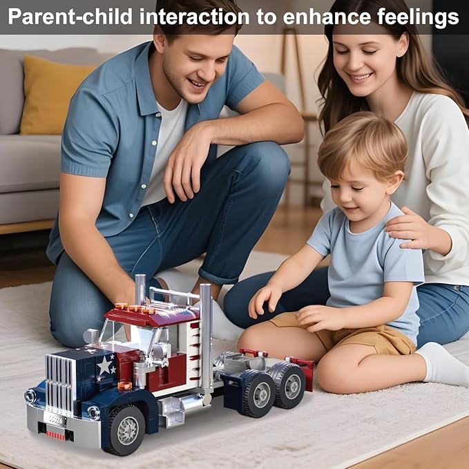 Semi Truck Building SetsCity Tow Truck Toy Building Block Set for Adults and Boys(268PCS)