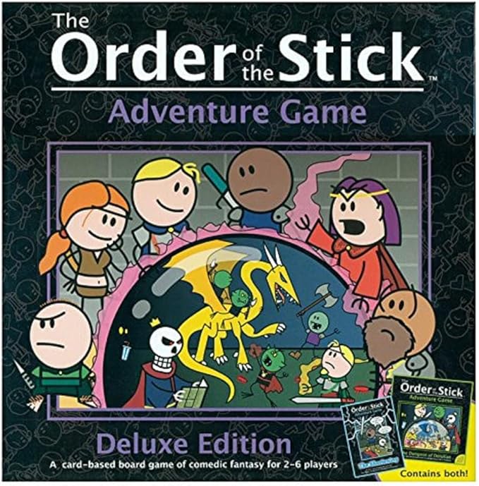 Order of The Stick: The Dungeon of Durokan | Deluxe Edition | APE Games | Fantasy | Dungeon Crawler | Board Game | Based on The Popular Web Comic | 2-6 Players | 180-360 Minutes | Ages 10+