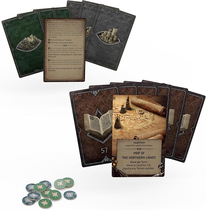 The Witcher Old World ADVENTURE PACK - Face New Challenges with 200 New Exploration Cards! Fantasy & Adventure Strategy Game for Adults Ages 14+ 1-5 Players 90-150 Min Playtime Made by Go On B