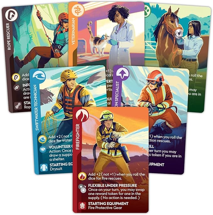 Animal Rescue Team by Play To Z | Cooperative Disaster Rescue Game | Save Cats Dogs & Farm Animals | Family Game | Ages 8+ | 2-4 Players | 2026 Origins Award Nominee