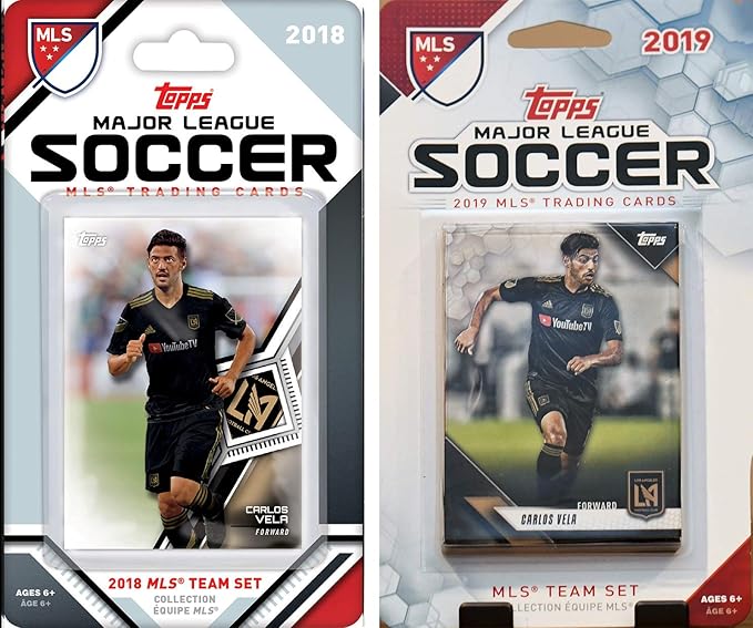 C & I Collectibles MLS Los Angeles FC 2 Different Licensed Trading Card Team Sets