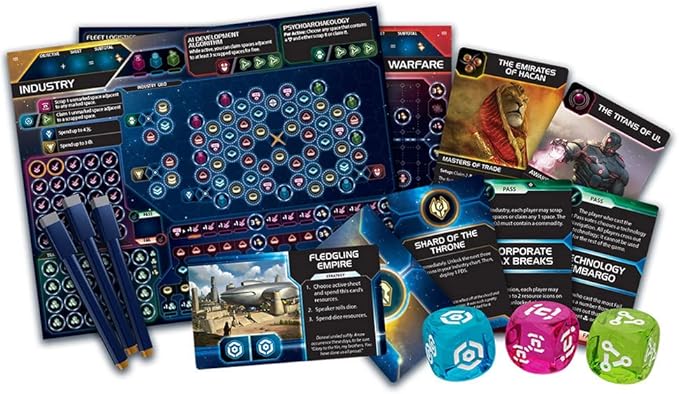 Twilight Inscription Board Game - An Epic Roll-and-Write Galactic Strategy Game Sci-Fi Adventure for Teens & Adults Ages 14+ 1-8 Players 90-120 Min Playtime