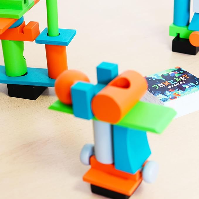 Junk Art Revolution Board Game - Build Wild Sculptures and Earn Fame Around The World in a Creative Dexterity & Balance Challenge for Kids & Adults Ages 8+ 2-6 Players 30 Minute Playtime
