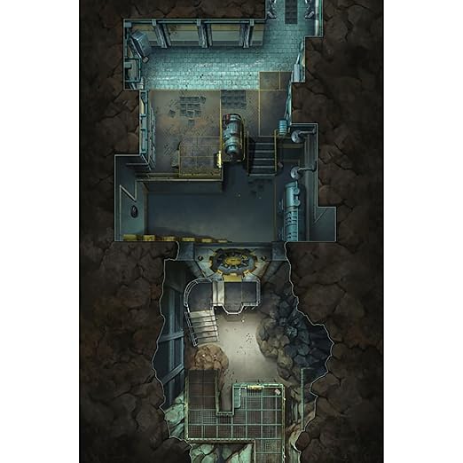 Modiphius Entertainment: Fallout: The Roleplaying Game - Map Pack 1: Vault - RPG Accessory 32 Page Softcover Booklet & 4 Double-Sided Poster Maps