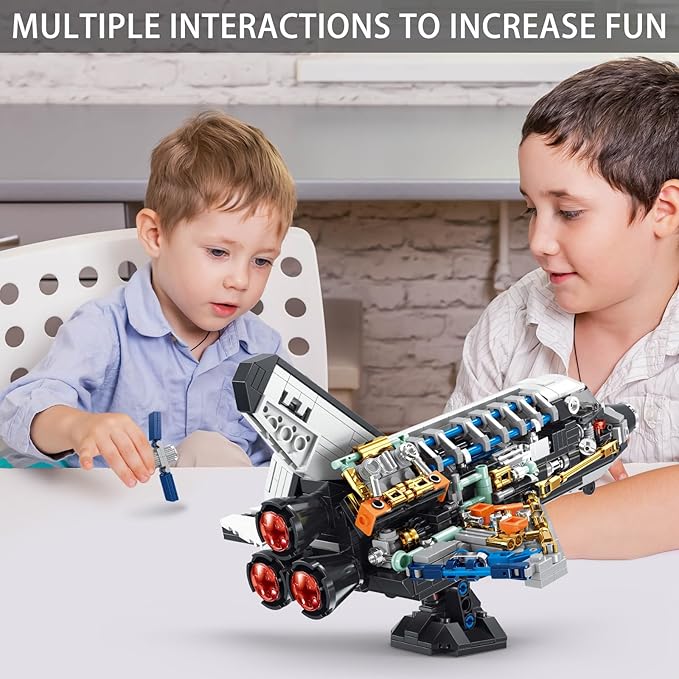 Space Shuttle Building Block SetsSpaceship Building Toy Model for Adults & BoysDesign Collection for Home or Office Decor(536PCS)