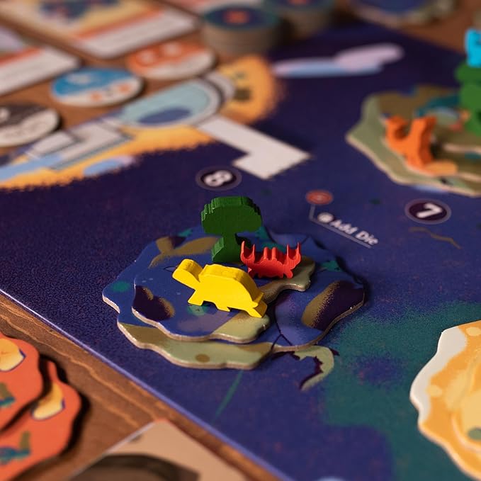Emerge Board Game - Explore New Islands and Research Ecosystems Dice Rolling Strategy Game Family Game for Kids and Adults Ages 14+ 2-4 Players 75 Minute Playtime Made by Pandasaurus Games