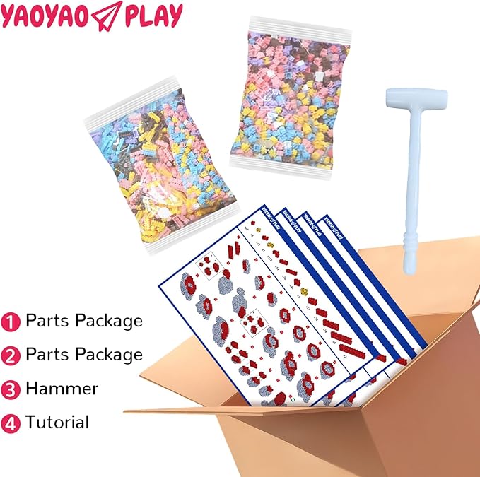 Beer Bear Building Blocks (8235 PCS) 3D Micro Animal DIY Bear Building Blocks for Adults & Teenager Creative Toys Ideal Gift for Family & Friends