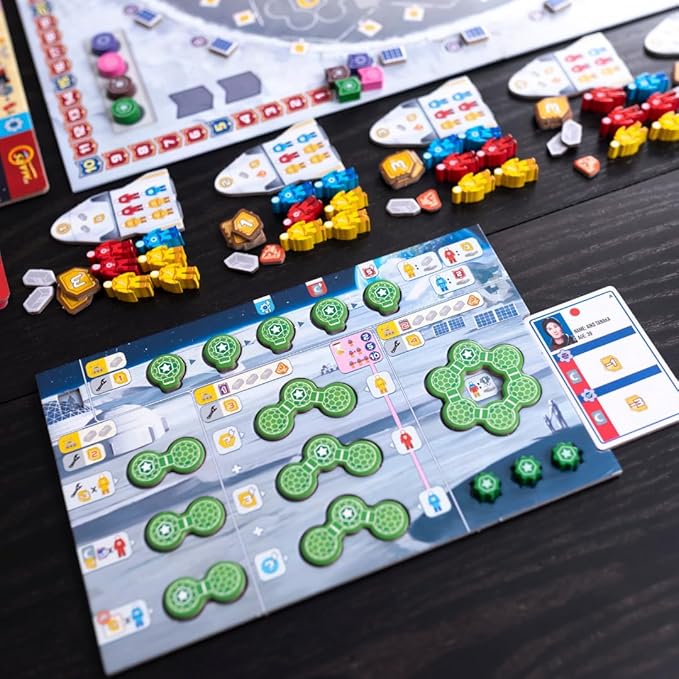 Shackleton Base: A Journey to The Moon Board Game - Sci-Fi Strategy Game of Space Exploration Fun for Family Kids & Adults Ages 14+ 1-4 Players 60-120 Minute Playtime