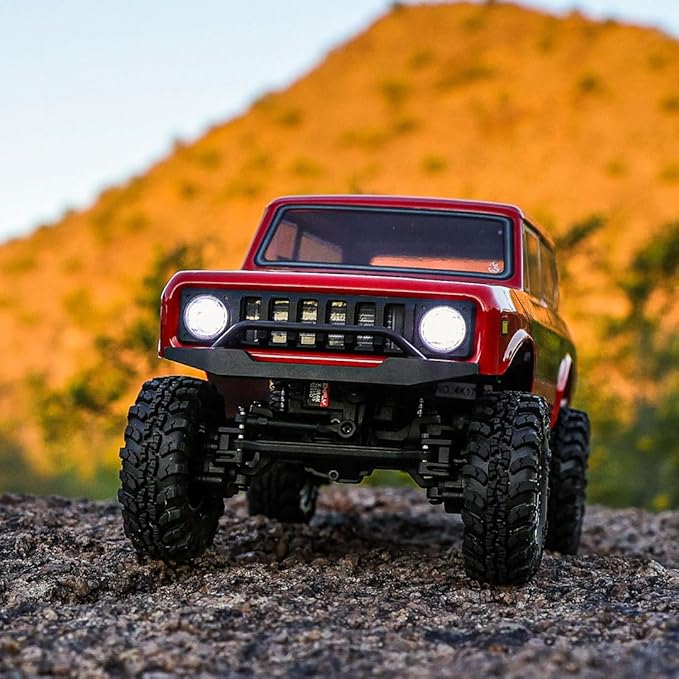Redcat Racing Ascent-18 Scout II Brushless 1/18 Scale RC Crawler 4WD Remote Control Car Aluminum Chassis Red/Gold Dust