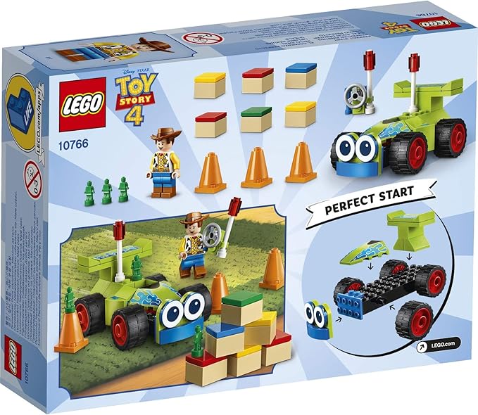LEGO | Disney Pixar’s Toy Story 4 Woody & RC 10766 Building Kit (69 Pieces)