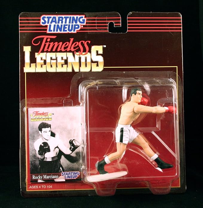 ROCKY MARCIANO / BOXING 1996 Timeless Legends Kenner Starting Lineup & Exclusive Collector Trading Card