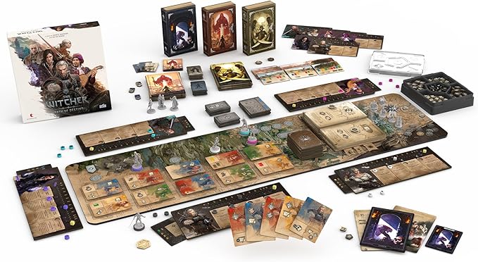 The Witcher: Path of Destiny Deluxe Edition - Competitive Tableau-Building Strategy Game Featuring Geralt Yennefer Ciri & More Ages 14+ 1-5 Players 45-90 Minute Playtime
