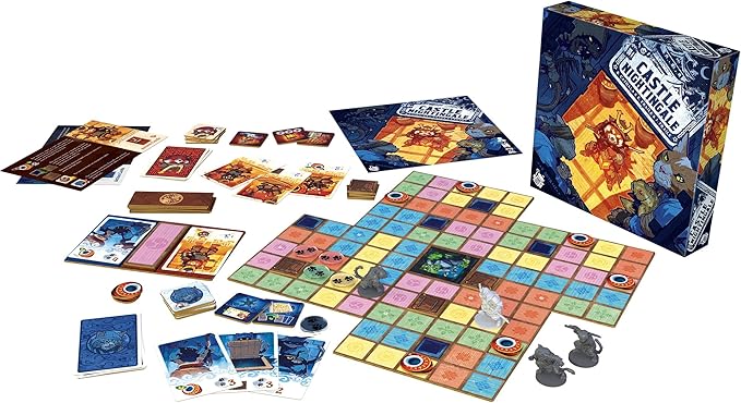 Castle Nightingale Board Game - Stealth Ninja vs. Samurai Strategy Game with Modular Boards Miniatures & Action Cards Competitive Asymmetric Gameplay Ages 10+ 2 Players 30 Minutes