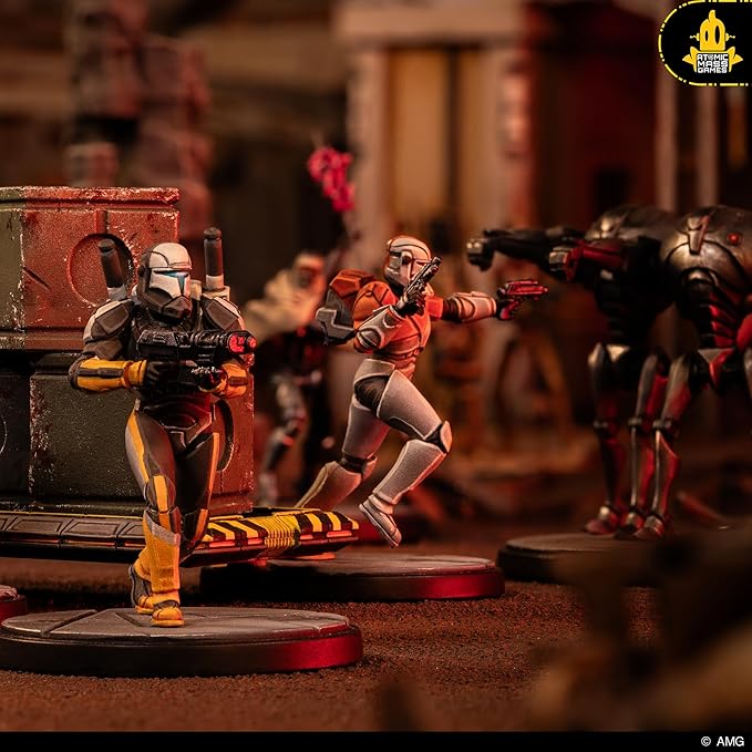 Asmodee Star Wars Shatterpoint Delta Squad Form Up Squad Pack - Includes Boss Fixer Sev & Scorch Tabletop Miniatures Strategy Game for Kids and Adults Ages 14+ 2 Players 90 Min Playtime